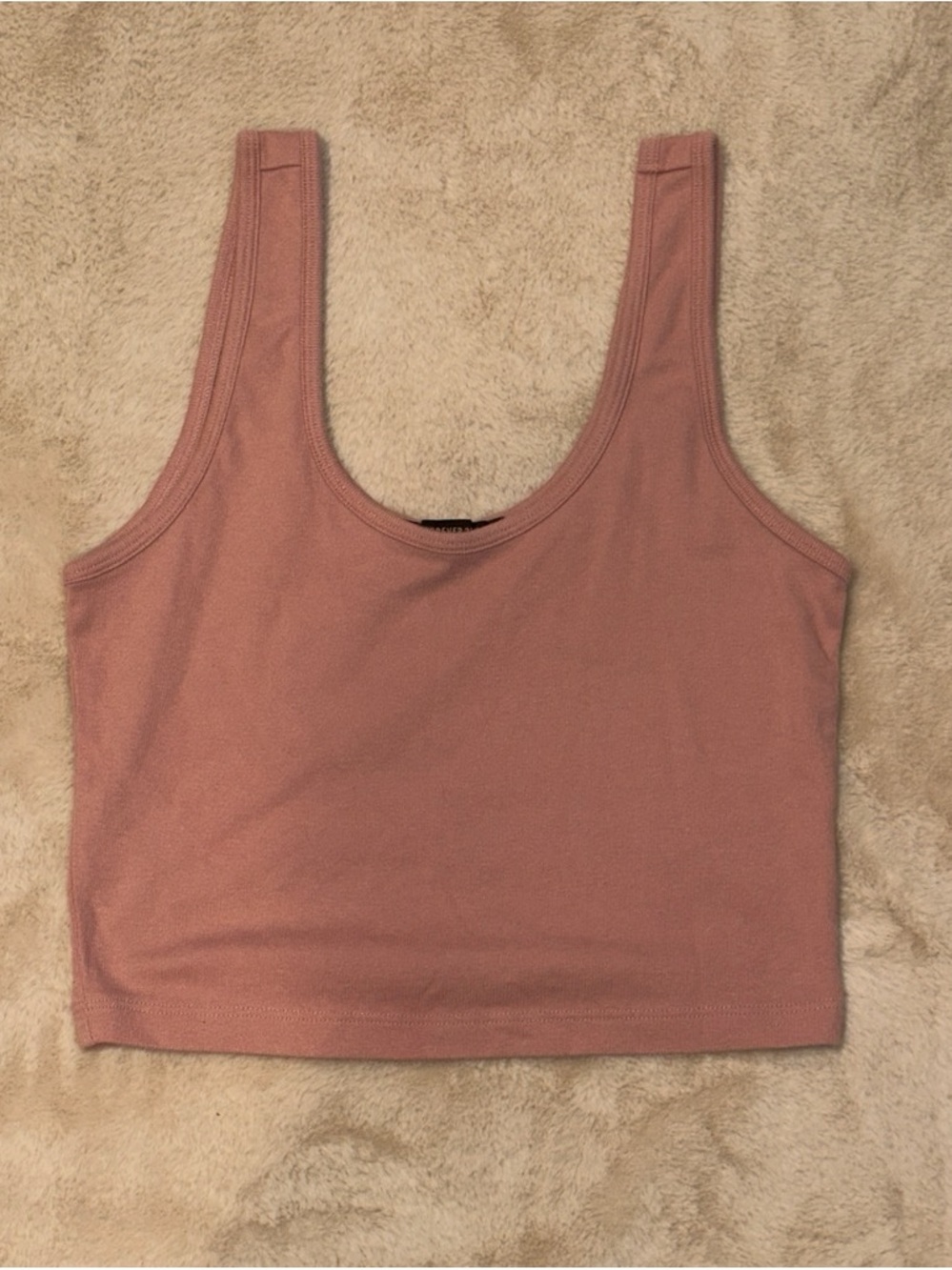 Forever 21 Mauve Square Neck Cropped Tank